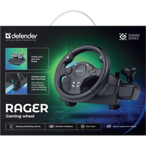 Кермо Defender Rager PC/PS/Xbox/Switch Black (64067)