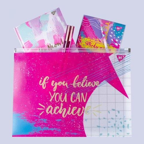 Папка - конверт Yes на блискавцi А4 Hotch Potch (491758)