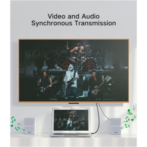 Кабель мультимедійний miniDisplayPort M to HDMI M 1.5m MD101 4K black Ugreen (20848)