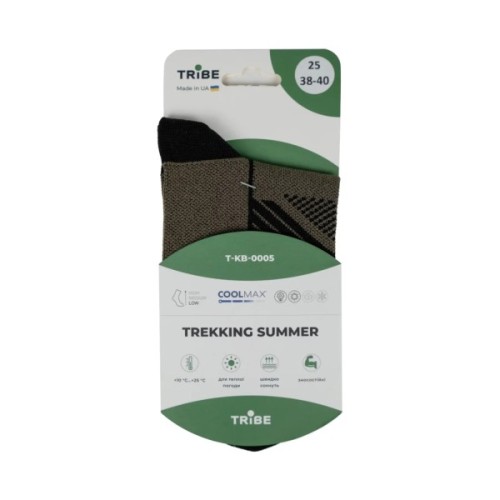Шкарпетки Tribe Trekking Summer olive 41-43 (T-KB-0005-olive-41-43)