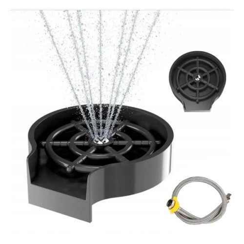 Мийка кухонна Adamant Minimal чорний + змішувач + дозатор + ополіскувач склянок + коланд (4824296106403)