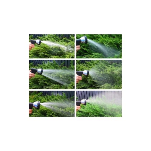 Шланг для поливу Gruntek King Cobra з пістолетом та перехідниками 5 шт. (296225001)