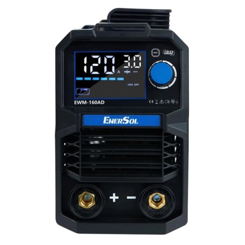 Зварювальний апарат Enersol інверторний, 20-160 A, 7.2 кВт, 3.1 кг (EWM-160AD)