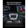 Зарядний пристрій Anker GaNPrime 200W 4xUSB-C PD + 2xUSB-A Black (A2683341)
