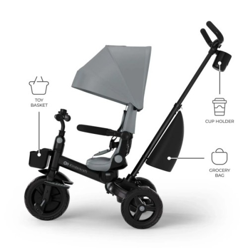 Дитячий велосипед Kinderkraft Aveo 2 Plus Grey (KRAVEO02GRY0000) (5902533929474)
