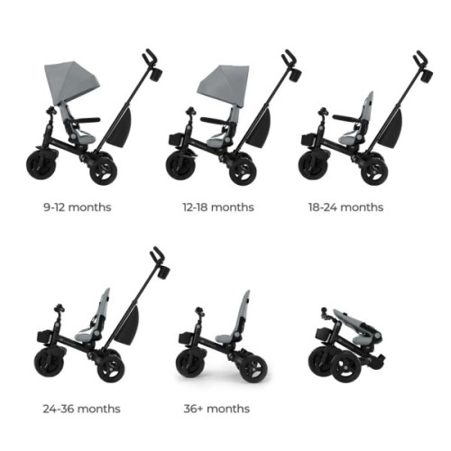 Дитячий велосипед Kinderkraft Aveo 2 Plus Grey (KRAVEO02GRY0000) (5902533929474)
