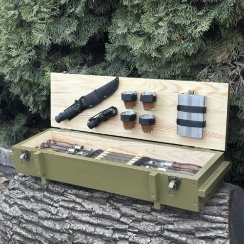 Набір для барбекю Metalzavod Мілітарі оливковий (PN-Militari-OLV)