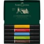 Художній маркер Faber-Castell набір двосторонніх Pitt Artist Pen Dual Marker, 5 кольорів (32416)