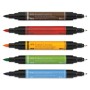 Художній маркер Faber-Castell набір двосторонніх Pitt Artist Pen Dual Marker, 5 кольорів (32416)