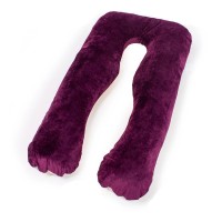 Подушка MirSon для вагітних і відпочинку Velvet Line №8024 U-подібна Adenium (2200006178569)