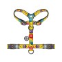 Шлея для собак WAUDOG Nylon анатомічна H-подібна з QR-паспортом "Мохнаті монстри" пластиковий фастекс, M (344-4050)