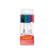 Набір маркерів Optima для білих дошок 2 мм, 4 кольори в пеналі (O16212)