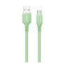 Дата кабель USB 2.0 AM to USB-C 1.0m soft silicone green ColorWay (CW-CBUC042-GR)