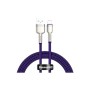 Дата кабель USB 2.0 AM to Lightning 2.0m 2.4A metal purple Baseus (CALJK-B05)