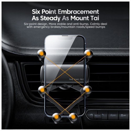 Універсальний автотримач Essager Tourist Gravity Car Mount Phone Holder Black (EZJZL-TR01)