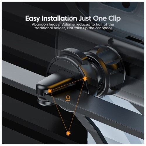 Універсальний автотримач Essager Tourist Gravity Car Mount Phone Holder Black (EZJZL-TR01)