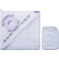 Рушник для купання дитячий Miniworld куточок (15476-pink)
