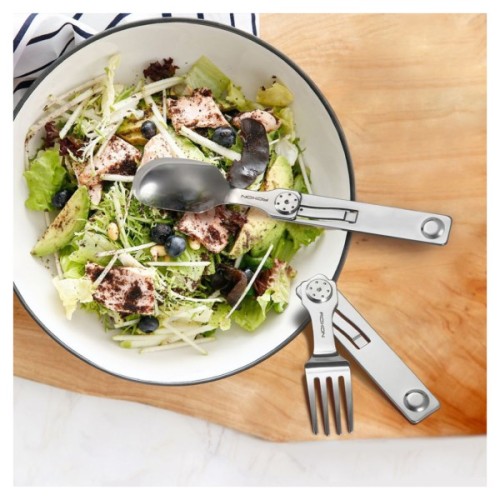 Набір туристичного посуду Roxon C2 2 in1 (ложка, виделка) (RoxC2)