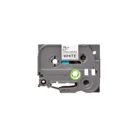 Стрічка для принтера етикеток UKRMARK B-S-T241P-BK/WT, сумісна з TZES241, 18мм х 8м. black on white (900607)