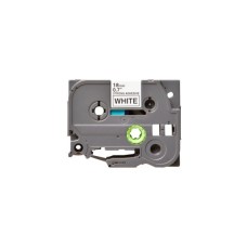 Стрічка для принтера етикеток UKRMARK B-S-T241P-BK/WT, сумісна з TZES241, 18мм х 8м. black on white (900607)