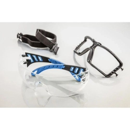 Захисні окуляри Hoegert LOTZEN HT5K010 прозорі лінзи синя оправа (HT5K010)