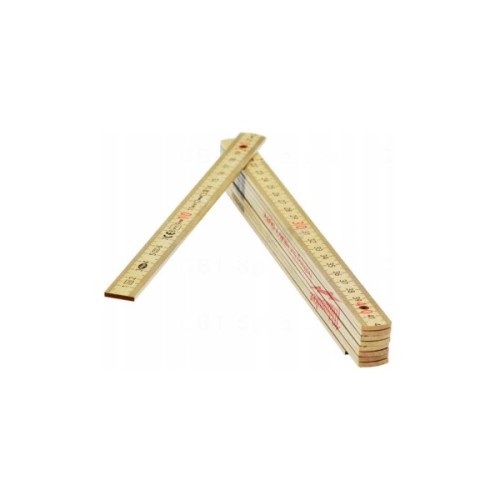 Лінійка будівельна Milwaukee складана тонка дерев'яна, 2м (4932459303)