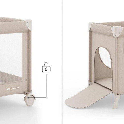 Дитячий манеж Kinderkraft Leody Up Beige (5902533930142)