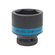 Торцева головка KING TONY 1" 55мм ударна шестигранна (853555M) Торцева головка KING TONY 1" 55мм ударна шестигранна (853555M)