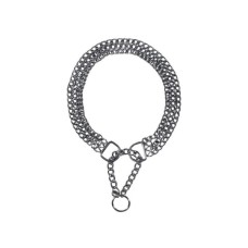 Нашийник для тварин Trixie трьохрядний хромований 65 см/2.5 мм (4011905022697)