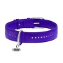 Нашийник для тварин WAUDOG Glamour з QR-паспортом, подвійний Ш 25 мм Д 38-49 см фіолетовий (38789)