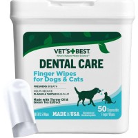 Вологі серветки для тварин Vet's Best Для догляду за ротовою порожниною 50 шт (0031658000012)