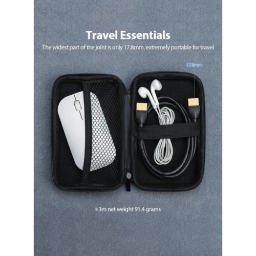 Кабель мультимедійний HDMI M to HDMI M 0.5m 4K60Hz black Vention (AAIBD)