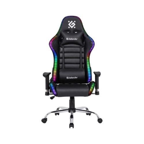 Крісло ігрове Defender Ultimate RGB Black (64355)