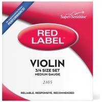 Струни для скрипки D'Addario Super Sensitive 2105 Red Label Violin String Set - 3/4 Size (2105 3/4)