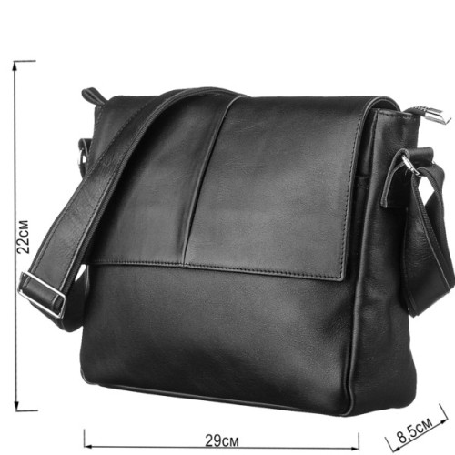 Сумка Shvigel Шкіряна Чорна (11130)