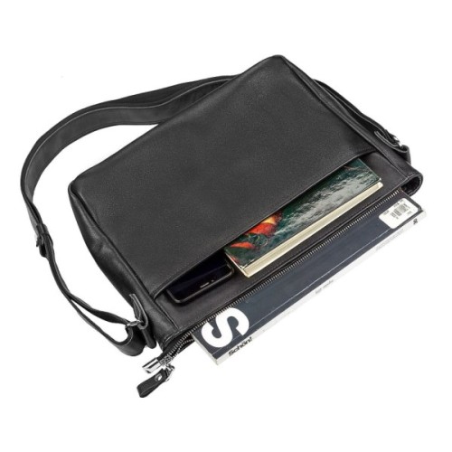 Сумка Shvigel Шкіряна Чорна (11130)