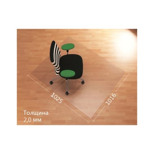 Килимок під крісло Аклас AironTrade 1025х1016х2.0 Прозорий (00020956)