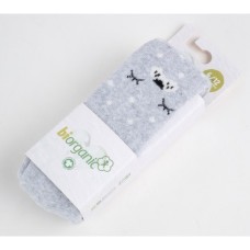 Колготки дитячі Bibaby махрові в горошок (68415-62-gray)