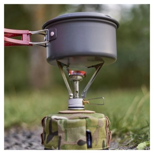 Пальник BRS Набір BRS-1 складний + балон різьбовий бутановий Quest, 450гр (BRS-1Q-G450)