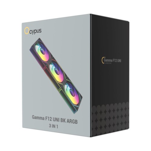Кулер до корпусу OCYPUS GAMMA F12 UNI BK ARG (GAMMA-F12-BK3AM00U-GL)
