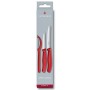 Набір ножів Victorinox SwissClassic из 3 предметов Красный с овощечисткой (6.7111.31)