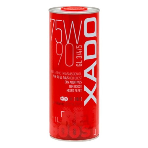 Трансмісійна олива Xado Atomic Oil 75W-90 GL 3/4/5 Red Boost, 20л (XA 26518)