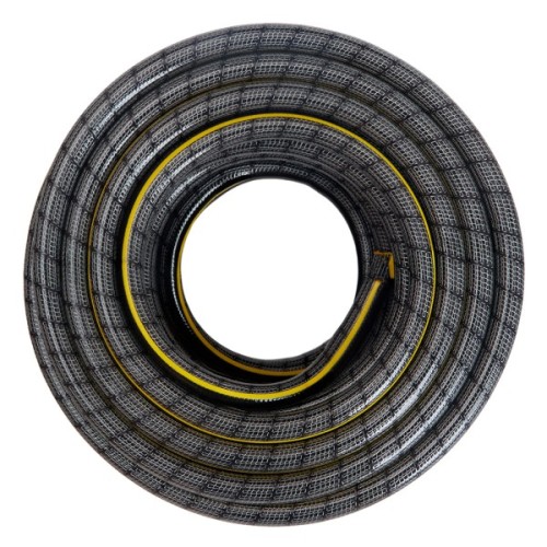 Шланг для поливу Alloid Pro армований, 4-шаровий, Amber Hornett, 3/4", 30м, пістолет, 2 конектори, адаптер, ніж (WH-63323)