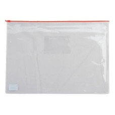 Папка на блискавці Buromax А4, plastic zipper red (BM.3946-05)