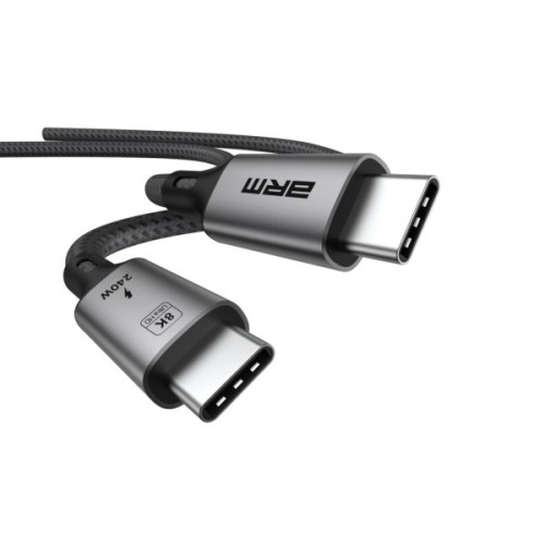 Дата кабель USB-C to USB-C 1.0m USB4 40Gbps 240W 8K60Hz black Armorstandart (ARM81921)