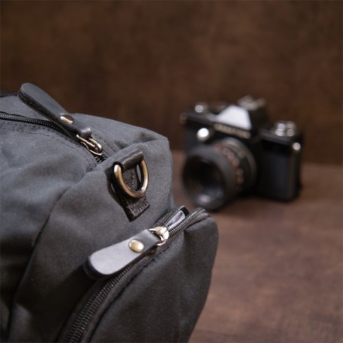 Сумка Vintage Спортивна текстильна Чорна (20640)