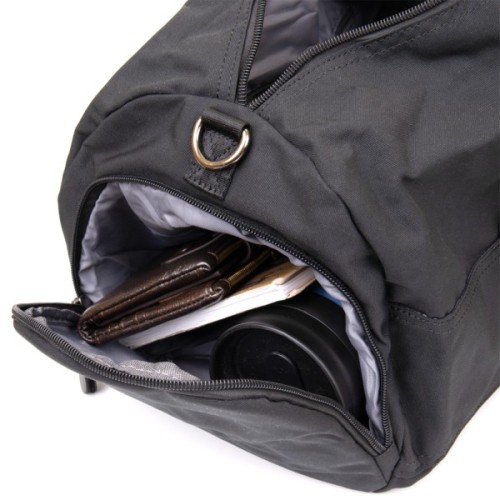 Сумка Vintage Спортивна текстильна Чорна (20640)