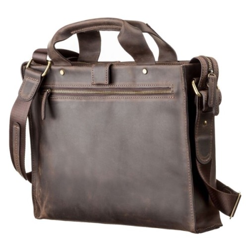 Сумка Shvigel Шкіряна Коричнева (11115)