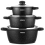 Набір посуду Ardesto Gemini Anzio, 6 предметів, чорний (AR1906AS)