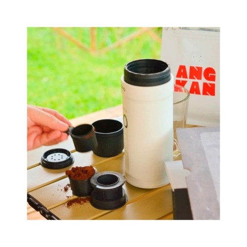 Кавоварка кемпінгова Outin Nano Espresso Machine OTEM-01 Pearl White (OTEM-01-PW)